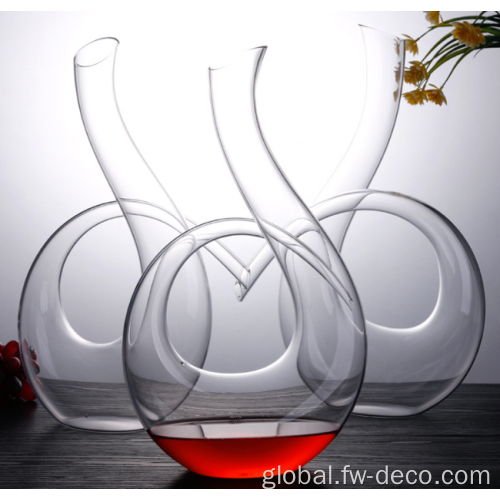 Glass Wine Decanter Lead-Free Crystal Swan Wine Decanter Glass Carafe Supplier